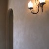Subtle, suede finish on a clay plastered wall.
