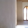 Subtle texture of fine clay plaster.
