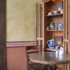 Bright clay plaster for a lively restaurant.
