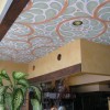 A mural using casein paint on clay plaster.