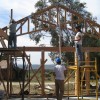 rolling up the trusses