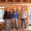 girl scouts with straw bales